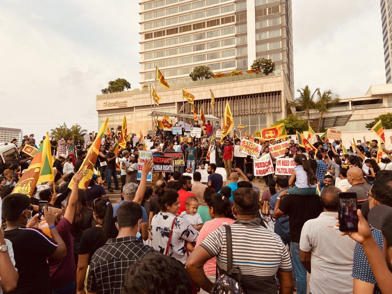 MASS STORMING OF PRESIDENTIAL PALACE FORCES GOTABAYA RAJAPAKSA OUT OF POWER